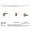 image2quotW x 4quotD x 12quotH Thin Mediterranean Rough Cedar Woodgrain TimberThane Corbel Primed Tan2in W x 6in D x 4in H