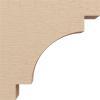 image2quotW x 4quotD x 12quotH Thin Mediterranean Rough Cedar Woodgrain TimberThane Corbel Primed Tan3in W x 12in D x 12in H