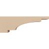 image2quotW x 4quotD x 12quotH Thin Mediterranean Rough Cedar Woodgrain TimberThane Corbel Primed Tan3in W x 18in D x 6in H