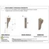 image2quotW x 4quotD x 12quotH Thin Mediterranean Rough Cedar Woodgrain TimberThane Corbel Primed Tan3in W x 6in D x 18in H