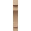 image2quotW x 4quotD x 12quotH Thin Mediterranean Rough Cedar Woodgrain TimberThane Corbel Primed Tan3in W x 6in D x 18in H