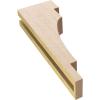 image2quotW x 4quotD x 12quotH Thin Mediterranean Rough Cedar Woodgrain TimberThane Corbel Primed Tan3in W x 6in D x 18in H