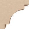 image2quotW x 4quotD x 12quotH Thin Mediterranean Rough Cedar Woodgrain TimberThane Corbel Primed Tan3in W x 6in D x 6in H