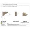 image2quotW x 4quotD x 12quotH Thin Mediterranean Rough Cedar Woodgrain TimberThane Corbel Primed Tan3in W x 9in D x 6in H