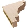 image2quotW x 4quotD x 12quotH Thin Mediterranean Rough Cedar Woodgrain TimberThane Corbel Primed Tan4in W x 16in D x 16in H