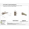 image2quotW x 4quotD x 12quotH Thin Mediterranean Rough Cedar Woodgrain TimberThane Corbel Primed Tan4in W x 24in D x 8in H