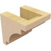 image2quotW x 4quotD x 12quotH Thin Mediterranean Rough Cedar Woodgrain TimberThane Corbel Primed Tan4in W x 4in D x 4in H