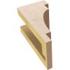 image2quotW x 4quotD x 12quotH Thin Mediterranean Rough Cedar Woodgrain TimberThane Corbel Primed Tan4in W x 4in D x 8in H