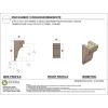 image2quotW x 4quotD x 12quotH Thin Mediterranean Rough Cedar Woodgrain TimberThane Corbel Primed Tan4in W x 4in D x 8in H