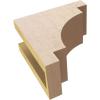 image2quotW x 4quotD x 12quotH Thin Mediterranean Rough Cedar Woodgrain TimberThane Corbel Primed Tan4in W x 8in D x 8in H