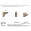 image2quotW x 4quotD x 12quotH Thin Mediterranean Rough Cedar Woodgrain TimberThane Corbel Primed Tan4in W x 8in D x 8in H