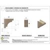 image2quotW x 4quotD x 12quotH Thin Mediterranean Rough Cedar Woodgrain TimberThane Corbel Primed Tan5in W x 10in D x 10in H