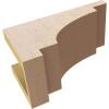 image2quotW x 4quotD x 12quotH Thin Mediterranean Rough Cedar Woodgrain TimberThane Corbel Primed Tan5in W x 10in D x 5in H