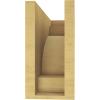 image2quotW x 4quotD x 12quotH Thin Mediterranean Rough Cedar Woodgrain TimberThane Corbel Primed Tan5in W x 15in D x 10in H