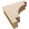 image2quotW x 4quotD x 12quotH Thin Mediterranean Rough Cedar Woodgrain TimberThane Corbel Primed Tan5in W x 20in D x 20in H