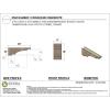 image2quotW x 4quotD x 12quotH Thin Mediterranean Rough Cedar Woodgrain TimberThane Corbel Primed Tan5in W x 30in D x 10in H