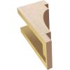 image2quotW x 4quotD x 12quotH Thin Mediterranean Rough Cedar Woodgrain TimberThane Corbel Primed Tan5in W x 5in D x 10in H