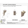 image2quotW x 4quotD x 12quotH Thin Mediterranean Rough Cedar Woodgrain TimberThane Corbel Primed Tan5in W x 5in D x 10in H