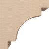 image2quotW x 4quotD x 12quotH Thin Mediterranean Rough Cedar Woodgrain TimberThane Corbel Primed Tan6in W x 12in D x 12in H