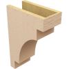 image2quotW x 4quotD x 12quotH Thin Mediterranean Rough Cedar Woodgrain TimberThane Corbel Primed Tan6in W x 12in D x 18in H