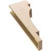 image2quotW x 4quotD x 12quotH Thin Mediterranean Rough Cedar Woodgrain TimberThane Corbel Primed Tan6in W x 12in D x 36in H