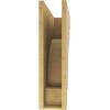 image2quotW x 4quotD x 12quotH Thin Mediterranean Rough Cedar Woodgrain TimberThane Corbel Primed Tan6in W x 24in D x 24in H