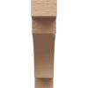 image2quotW x 4quotD x 12quotH Thin Mediterranean Rough Cedar Woodgrain TimberThane Corbel Primed Tan6in W x 24in D x 24in H