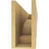 image2quotW x 4quotD x 12quotH Thin Mediterranean Rough Cedar Woodgrain TimberThane Corbel Primed Tan6in W x 36in D x 12in H