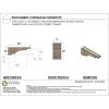 image2quotW x 4quotD x 12quotH Thin Mediterranean Rough Cedar Woodgrain TimberThane Corbel Primed Tan6in W x 36in D x 12in H