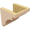 image2quotW x 4quotD x 12quotH Thin Mediterranean Rough Cedar Woodgrain TimberThane Corbel Primed Tan6in W x 6in D x 6in H