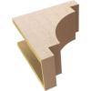 image2quotW x 4quotD x 12quotH Thin Mediterranean Rough Cedar Woodgrain TimberThane Corbel Primed Tan7in W x 14in D x 14in H