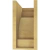 image2quotW x 4quotD x 12quotH Thin Mediterranean Rough Cedar Woodgrain TimberThane Corbel Primed Tan7in W x 14in D x 14in H