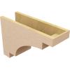 image2quotW x 4quotD x 12quotH Thin Mediterranean Rough Cedar Woodgrain TimberThane Corbel Primed Tan7in W x 21in D x 14in H