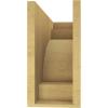 image2quotW x 4quotD x 12quotH Thin Mediterranean Rough Cedar Woodgrain TimberThane Corbel Primed Tan7in W x 21in D x 14in H