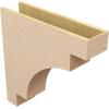 image2quotW x 4quotD x 12quotH Thin Mediterranean Rough Cedar Woodgrain TimberThane Corbel Primed Tan7in W x 28in D x 28in H