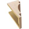 image2quotW x 4quotD x 12quotH Thin Mediterranean Rough Cedar Woodgrain TimberThane Corbel Primed Tan7in W x 7in D x 14in H