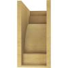image2quotW x 4quotD x 12quotH Thin Mediterranean Rough Cedar Woodgrain TimberThane Corbel Primed Tan8in W x 16in D x 16in H