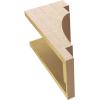 image2quotW x 4quotD x 12quotH Thin Mediterranean Rough Cedar Woodgrain TimberThane Corbel Primed Tan8in W x 8in D x 16in H
