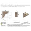image2quotW x 4quotD x 12quotH Thin Mediterranean Rough Cedar Woodgrain TimberThane Corbel Primed Tan9in W x 18in D x 18in H