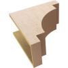 image2quotW x 4quotD x 12quotH Thin Mediterranean Rough Cedar Woodgrain TimberThane Corbel Primed Tan9in W x 18in D x 18in H