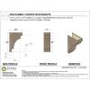 image2quotW x 4quotD x 12quotH Thin Mediterranean Rough Cedar Woodgrain TimberThane Corbel Primed Tan9in W x 18in D x 27in H