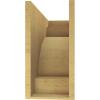 image2quotW x 4quotD x 12quotH Thin Mediterranean Rough Cedar Woodgrain TimberThane Corbel Primed Tan9in W x 27in D x 18in H