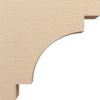 image2quotW x 4quotD x 12quotH Thin Mediterranean Rough Cedar Woodgrain TimberThane Corbel Primed Tan9in W x 36in D x 36in H