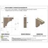 image2quotW x 4quotD x 12quotH Thin Mediterranean Rough Cedar Woodgrain TimberThane Corbel Primed Tan9in W x 36in D x 36in H