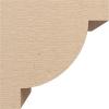 image2quotW x 4quotD x 4quotH Classic Alpine Rough Cedar Woodgrain TimberThane Corbel Primed Tan10in W x 10in D x 10in H