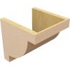 image2quotW x 4quotD x 4quotH Classic Alpine Rough Cedar Woodgrain TimberThane Corbel Primed Tan10in W x 10in D x 10in H