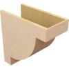 image2quotW x 4quotD x 4quotH Classic Alpine Rough Cedar Woodgrain TimberThane Corbel Primed Tan10in W x 20in D x 20in H