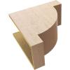 image2quotW x 4quotD x 4quotH Classic Alpine Rough Cedar Woodgrain TimberThane Corbel Primed Tan10in W x 20in D x 20in H