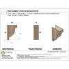 image2quotW x 4quotD x 4quotH Classic Alpine Rough Cedar Woodgrain TimberThane Corbel Primed Tan10in W x 20in D x 30in H