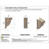 image2quotW x 4quotD x 4quotH Classic Alpine Rough Cedar Woodgrain TimberThane Corbel Primed Tan11in W x 22in D x 33in H